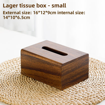 Walnut tissue box