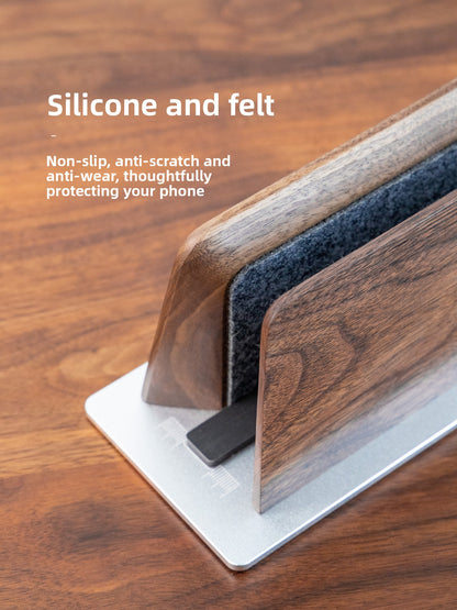 Walnut wood aluminum alloy base