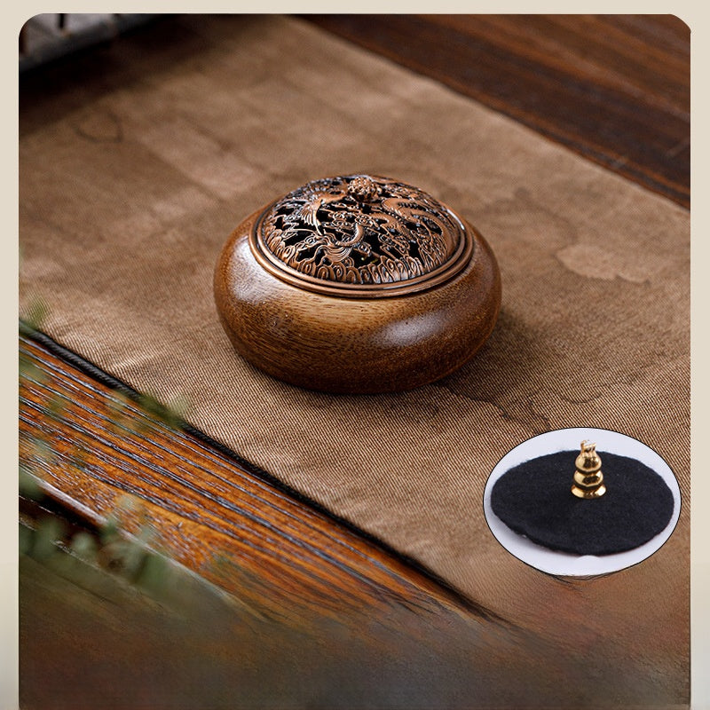 Walnut Wood Incense Burner