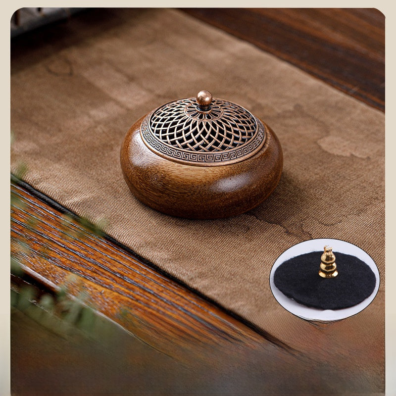 Walnut Wood Incense Burner