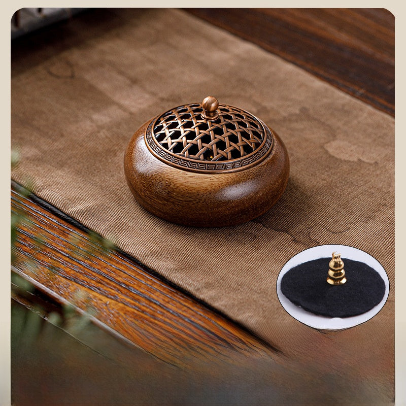 Walnut Wood Incense Burner