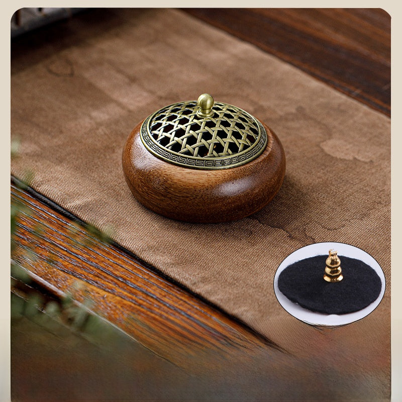 Walnut Wood Incense Burner