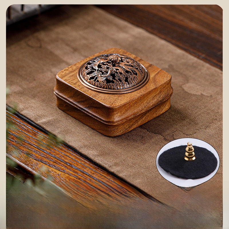 Walnut Wood Incense Burner