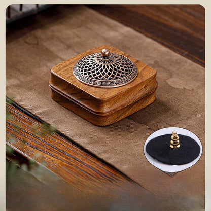 Walnut Wood Incense Burner