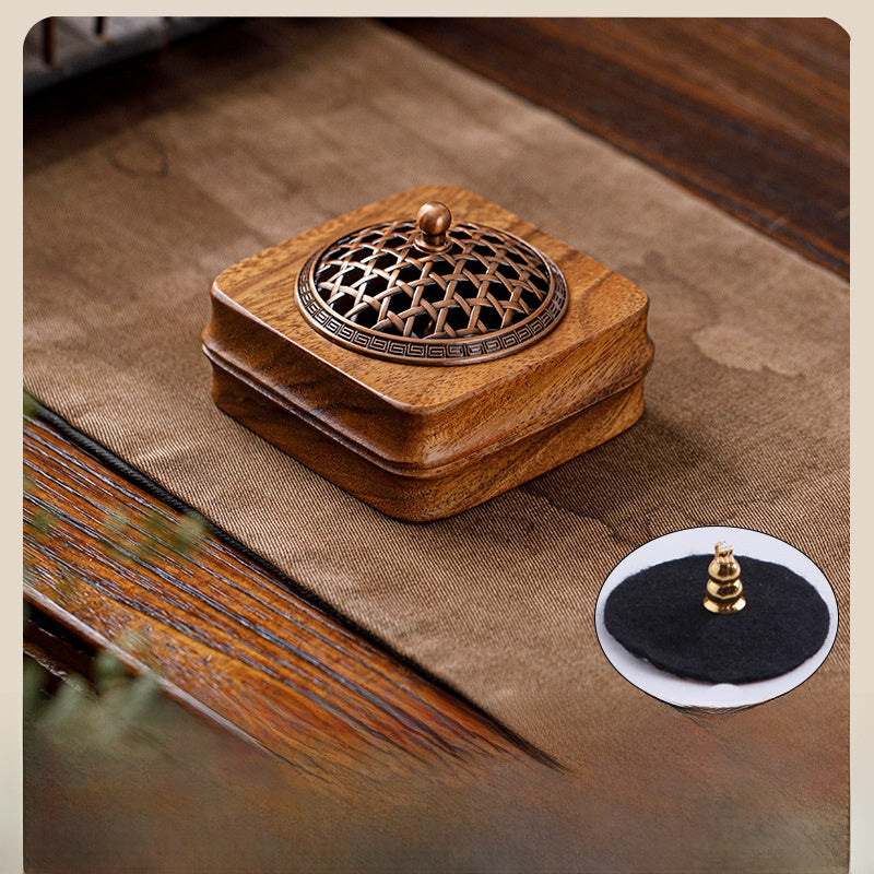 Walnut Wood Incense Burner