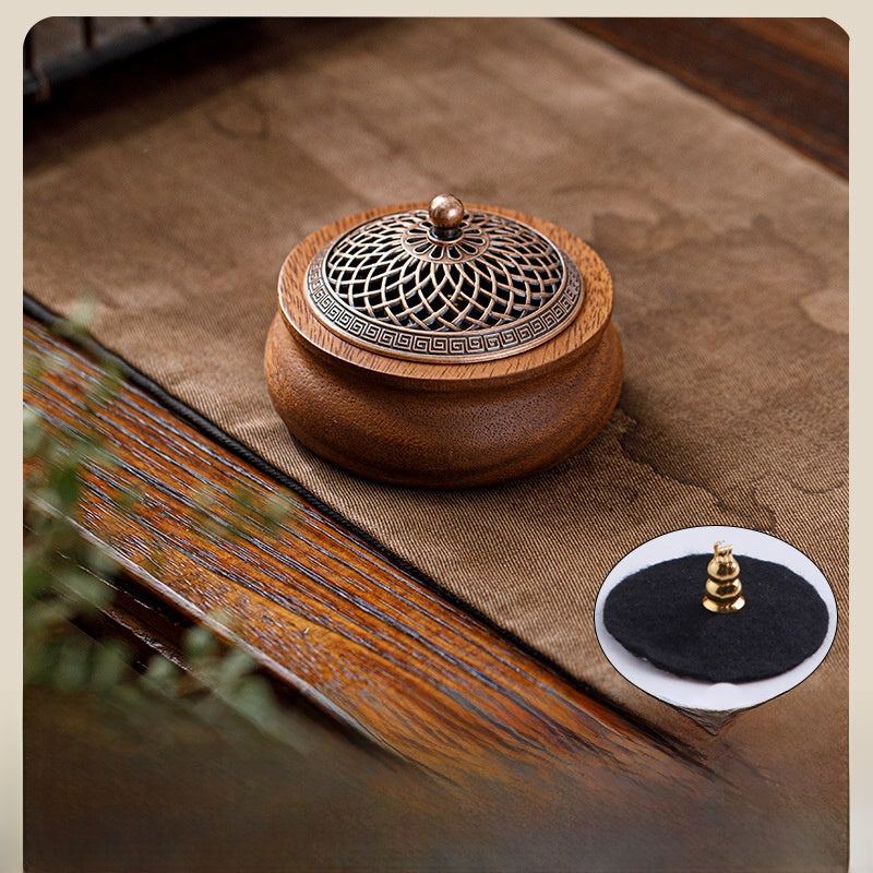 Walnut Wood Incense Burner