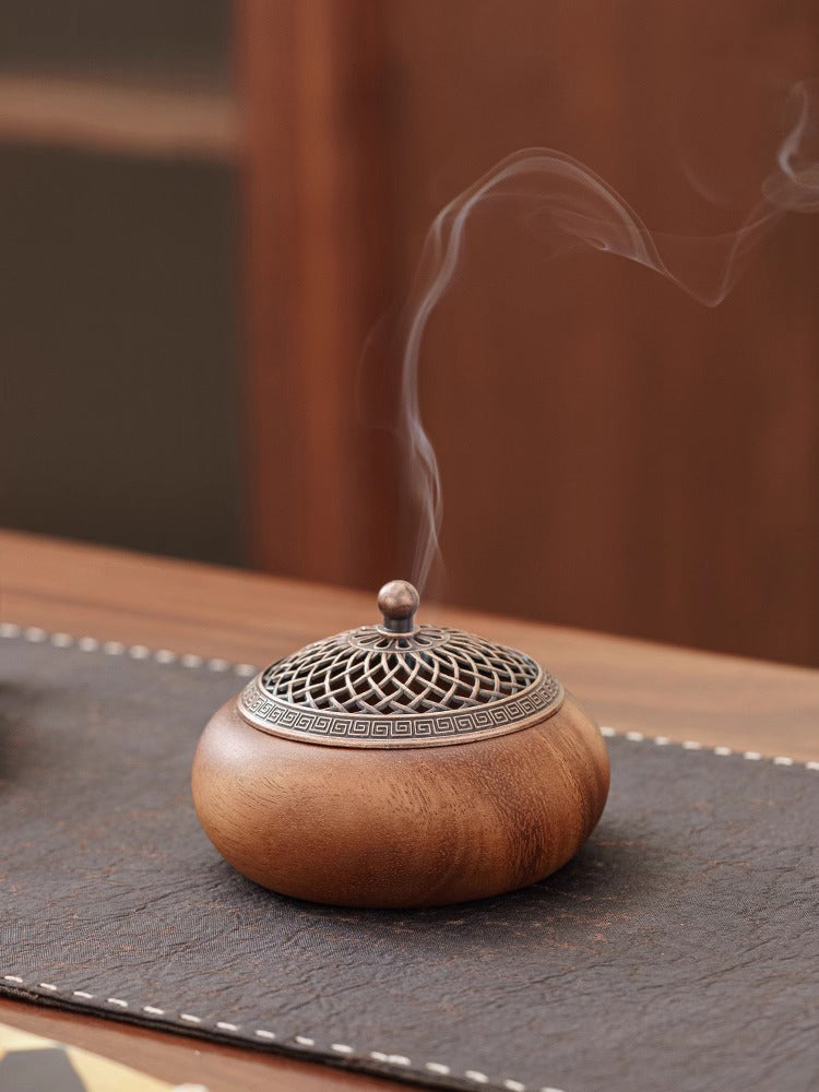 Walnut Wood Incense Burner