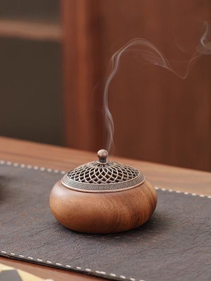 Walnut Wood Incense Burner