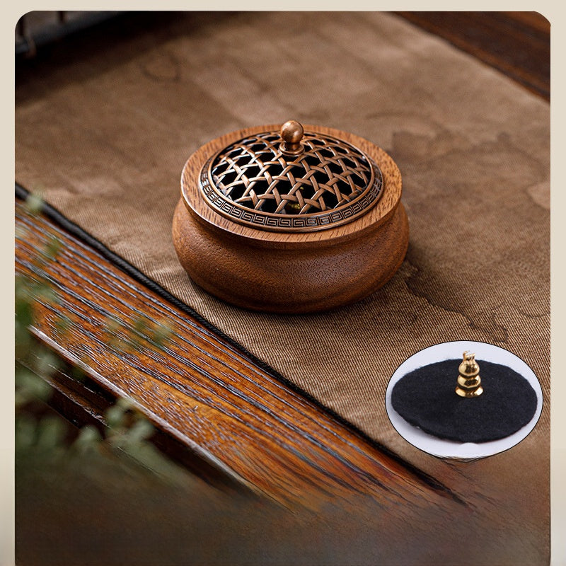 Walnut Wood Incense Burner