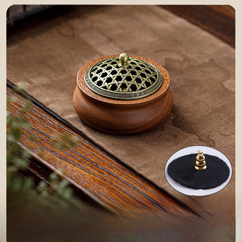 Walnut Wood Incense Burner