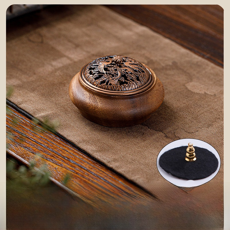 Walnut Wood Incense Burner