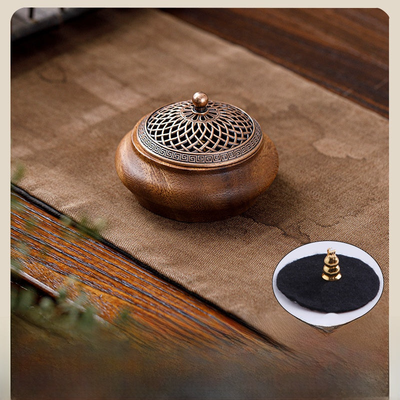 Walnut Wood Incense Burner