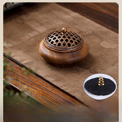 Walnut Wood Incense Burner