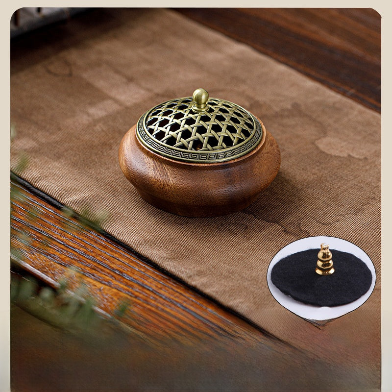 Walnut Wood Incense Burner