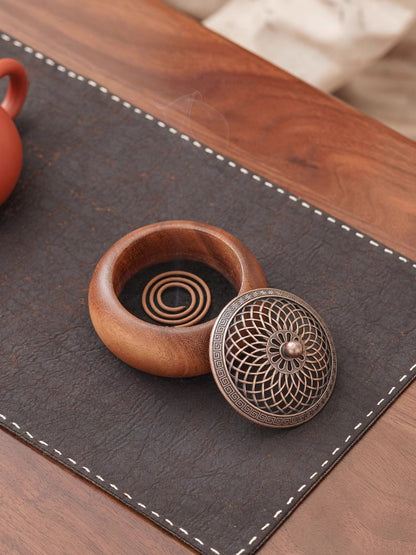 Walnut Wood Incense Burner