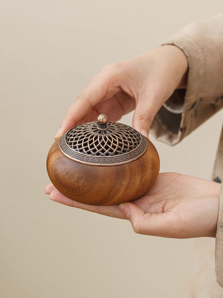 Walnut Wood Incense Burner