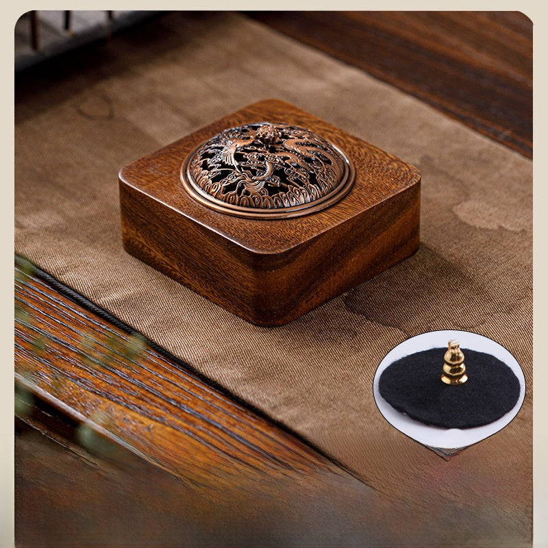 Walnut Wood Incense Burner
