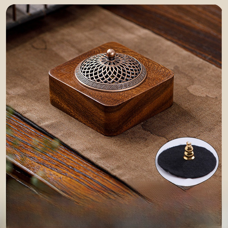 Walnut Wood Incense Burner