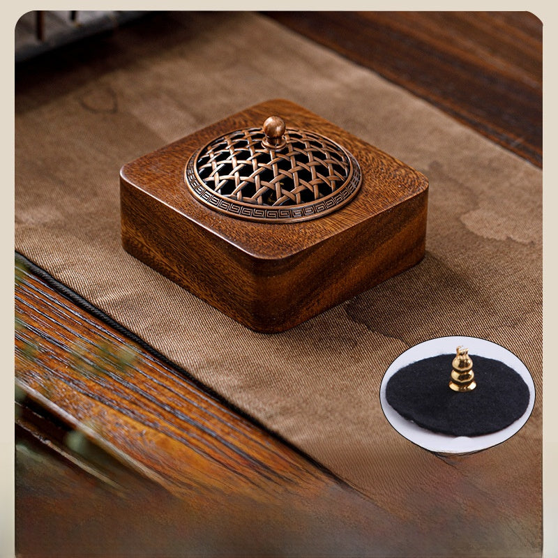 Walnut Wood Incense Burner