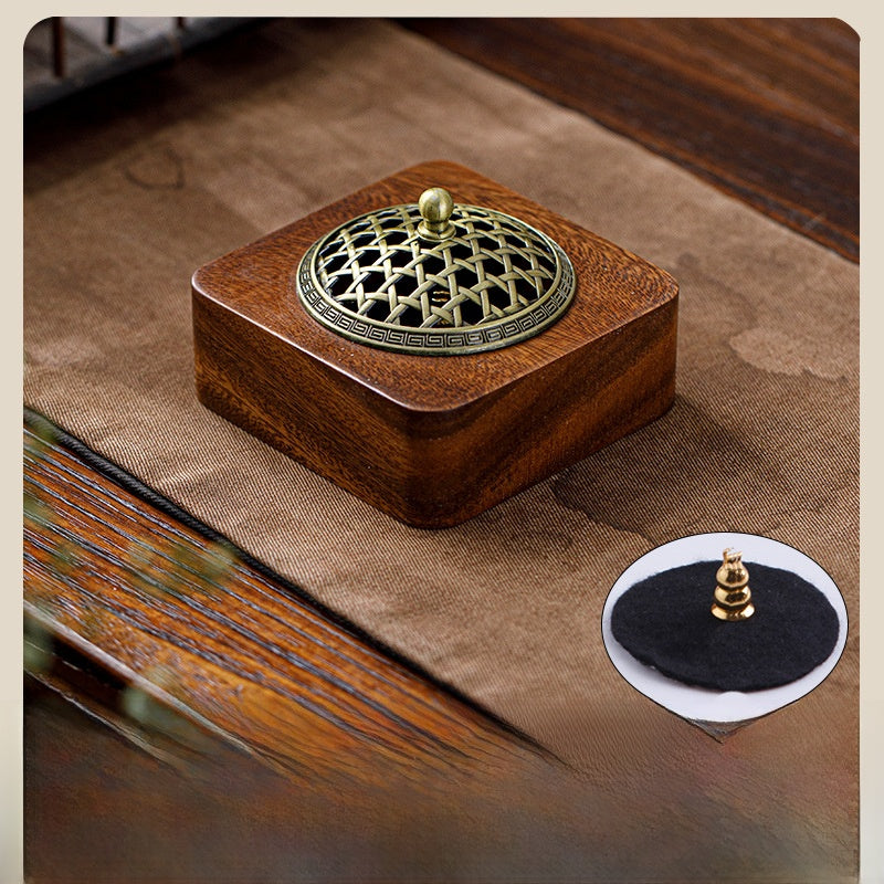 Walnut Wood Incense Burner