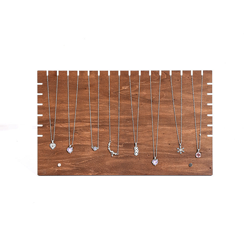 Walnut Wood Jewelry Display Rack