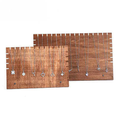 Walnut Wood Jewelry Display Rack
