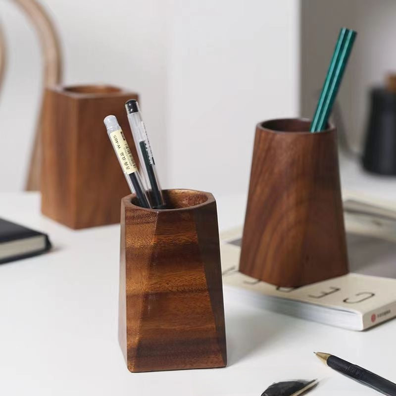 Walnut Wood Pen Holder