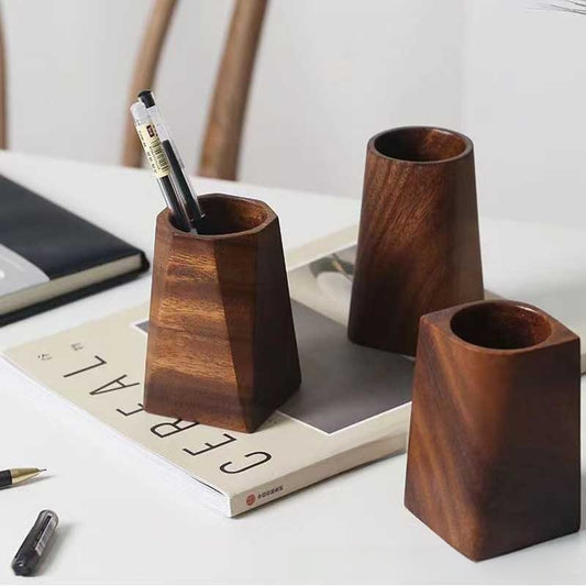 Walnut Wood Pen Holder
