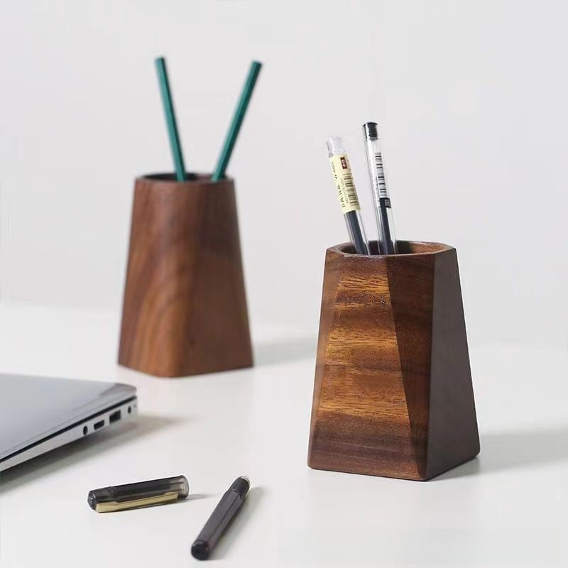 Walnut Wood Pen Holder