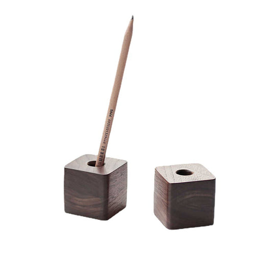 Walnut wood solid wooden pen holder