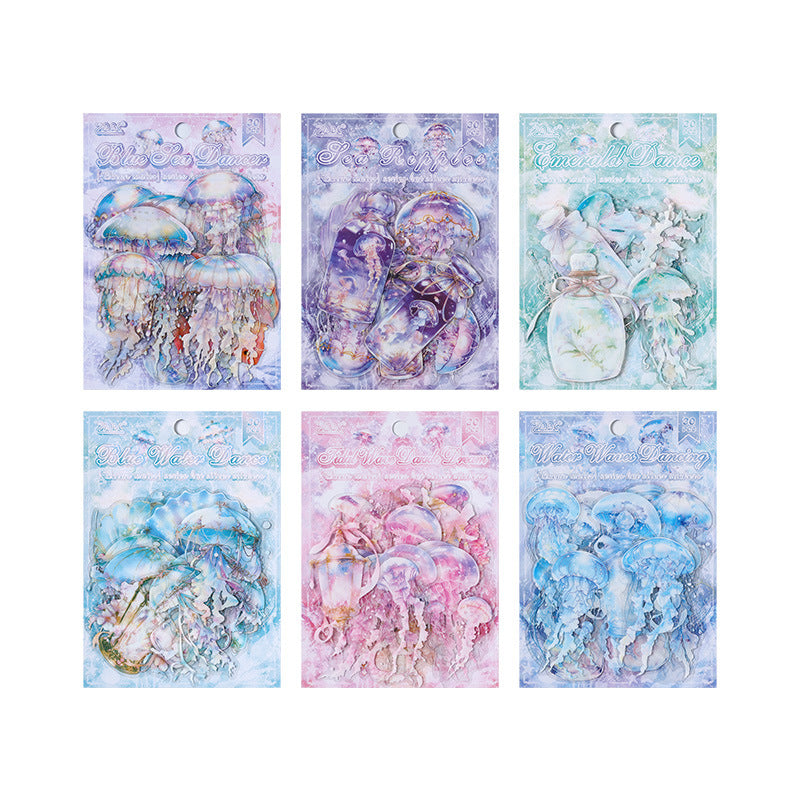 Waltz jellyfish hand account sticker bag