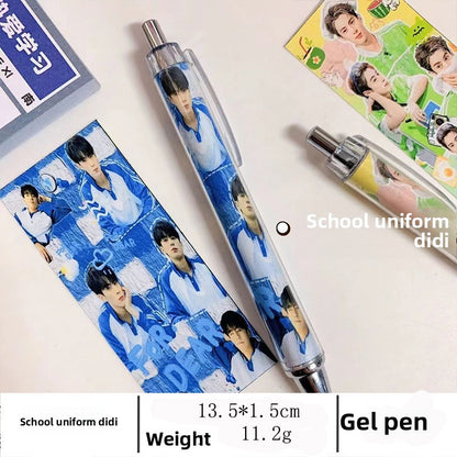 Wang Hedi Surrounding Limit Gel Pen Press ins Pen Black