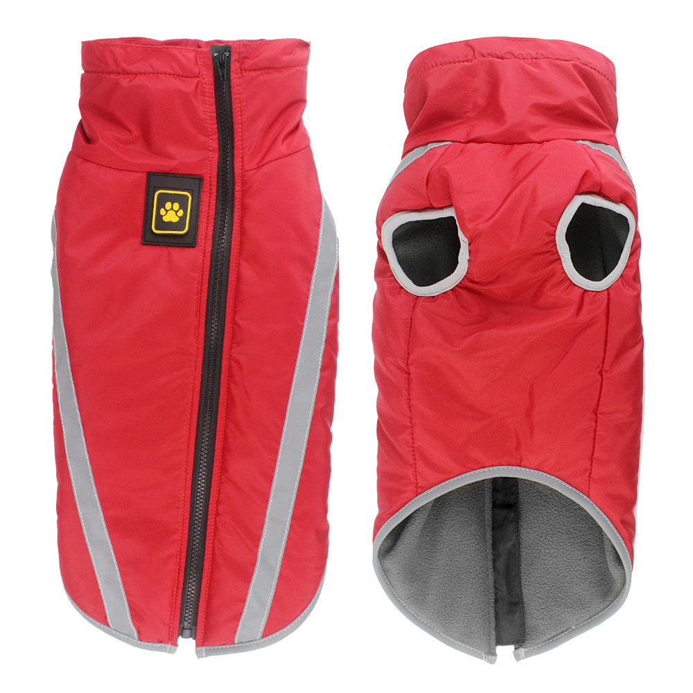 Warm Cotton Jacket for Large Dogs