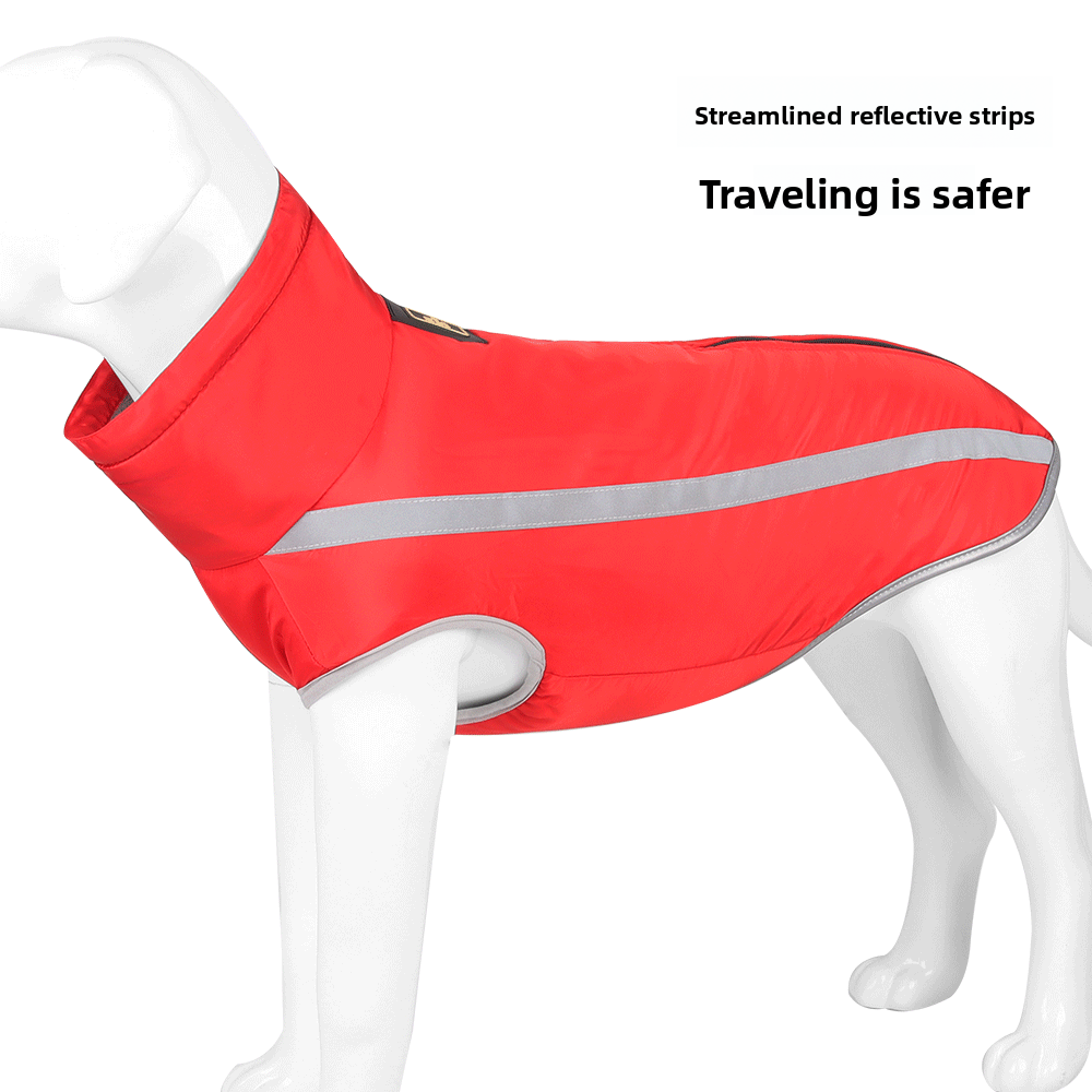 Warm Cotton Jacket for Large Dogs
