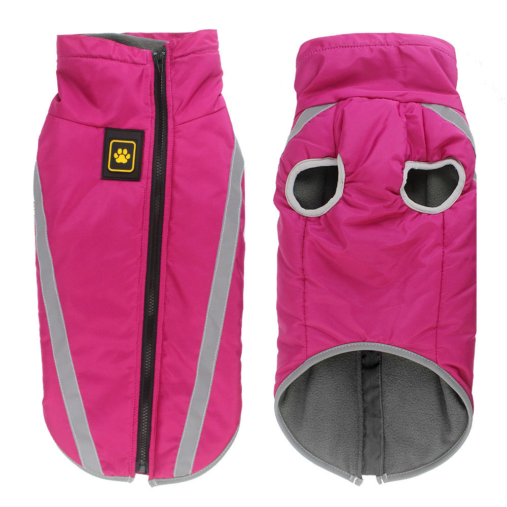 Warm Cotton Jacket for Large Dogs