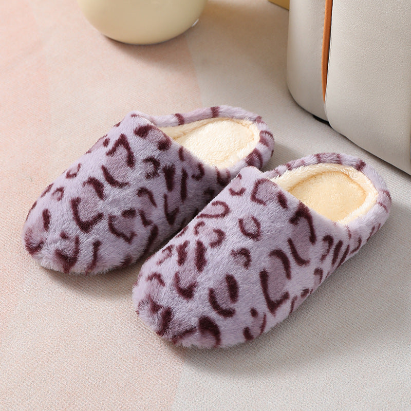 Warm cotton slippers