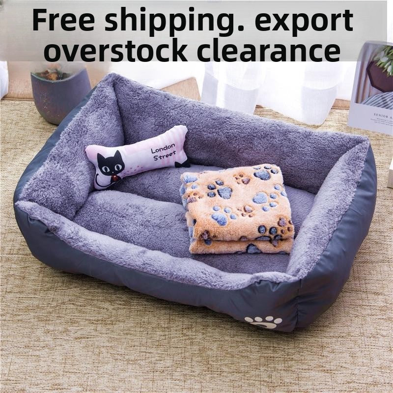 Warm Donut Pet Bed for Cats and Dogs