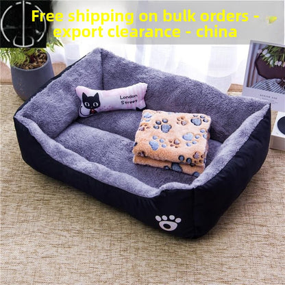 Warm Donut Pet Bed for Cats and Dogs