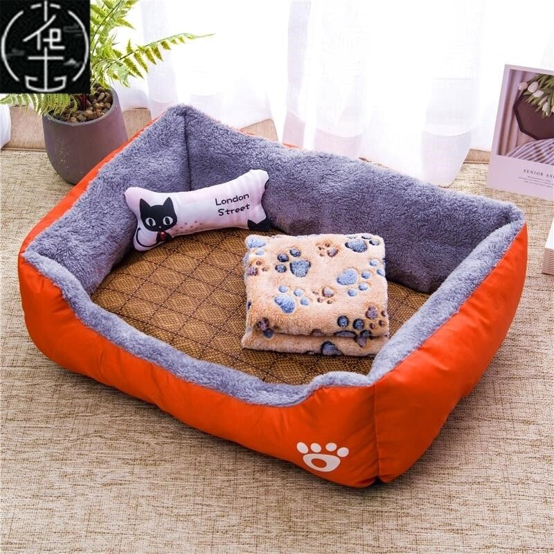 Warm Donut Pet Bed for Cats and Dogs