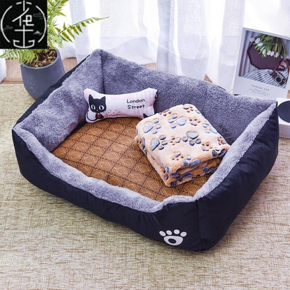 Warm Donut Pet Bed for Cats and Dogs
