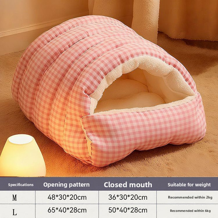 Warm, enclosed, and secure pet bed
