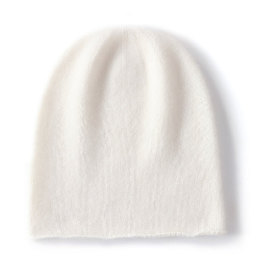 Warm knitted cashmere hat