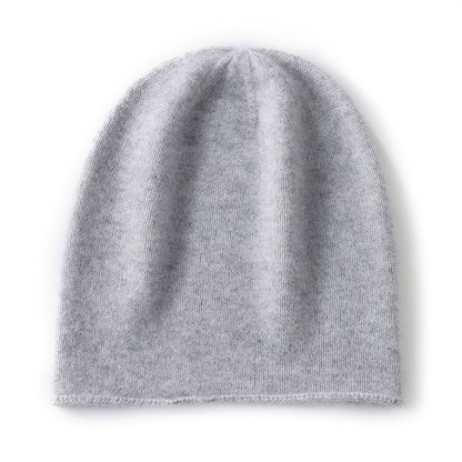 Warm knitted cashmere hat