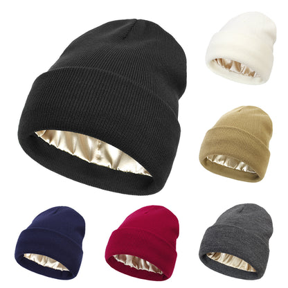 Warm knitted woolen hat