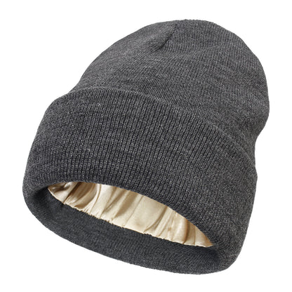 Warm knitted woolen hat