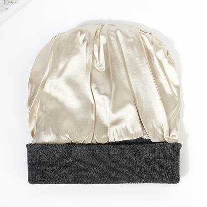 Warm knitted woolen hat