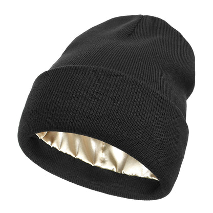 Warm knitted woolen hat
