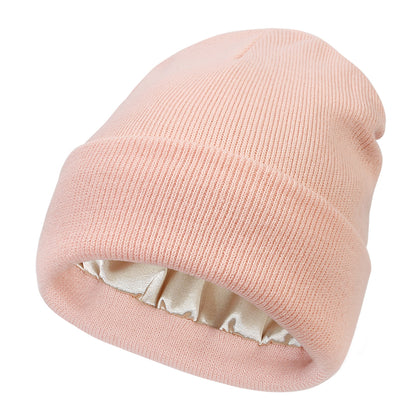 Warm knitted woolen hat