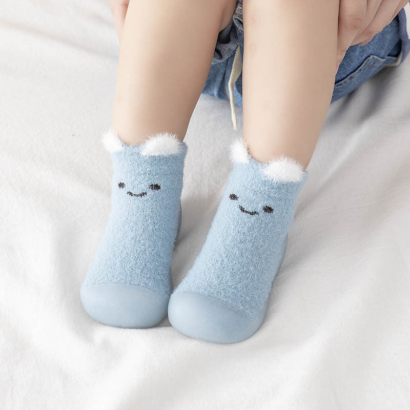 Warm Mink Velvet Baby Shoes Soft Sole Anti-Slip