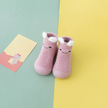 Warm Mink Velvet Baby Shoes Soft Sole Anti-Slip